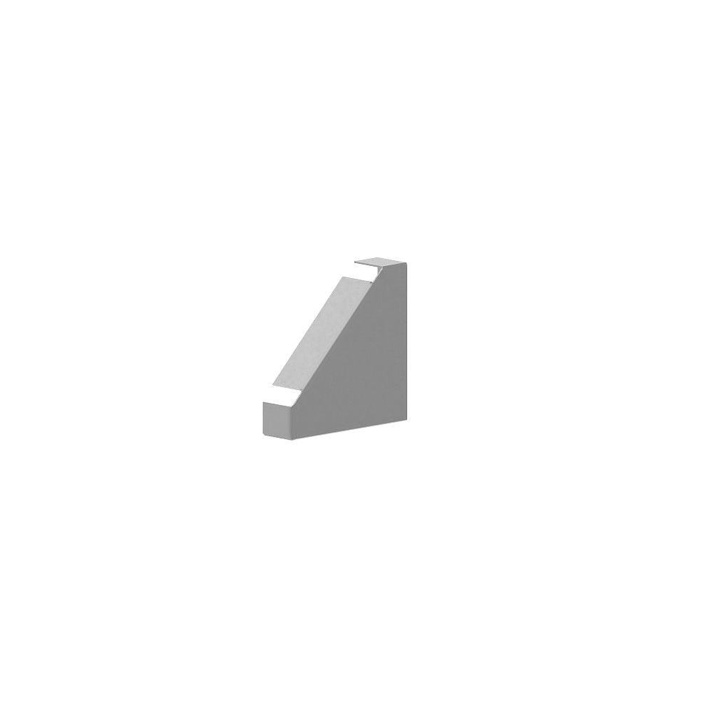 GGK Micro-BRS 80x80/45 Pult, eindstuk, symmetrisch, staal, verzinkt - VPE=10