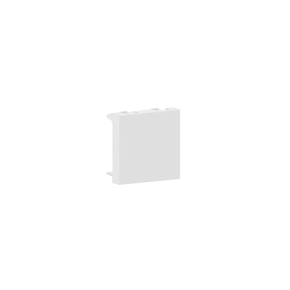 GGK Gamme 45/Plaque de fermeture 2 modules (45mm), 9010 blanc satiné