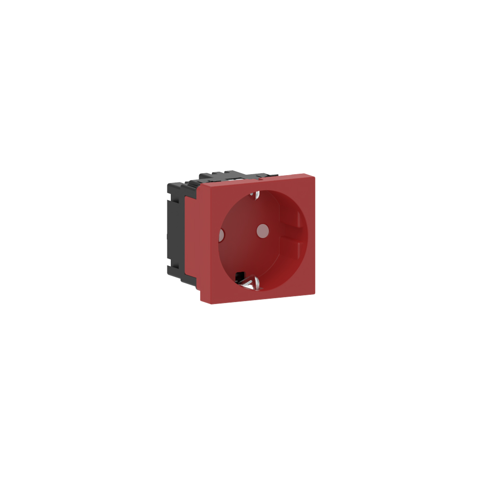 GGK M45 SCHUKO stopc., 1-v, horizontaal, rood - VPE=10
