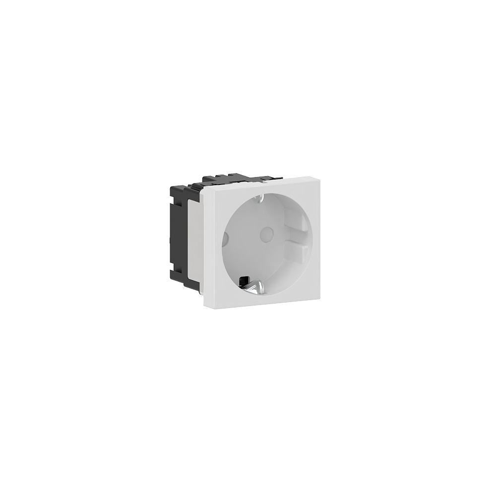 GGK M45 SCHUKO stopc., 1-v, horizontaal, wit - VPE=10