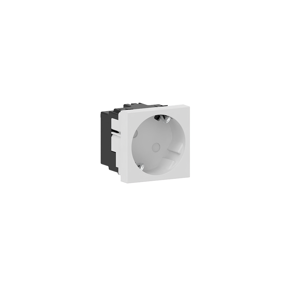 GGK M45 SCHUKO - Prise simple, inclinée, couleur blanche