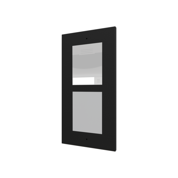Zennio GetFace IP - Inbouw installatieframe - 2 modules (zwart)