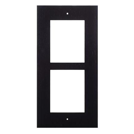 Zennio GetFace IP - Inbouw installatieframe - 2 modules (zwart)