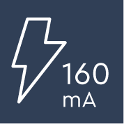 Stroomsterkte 160mA