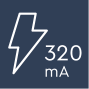 Stroomsterkte 320mA