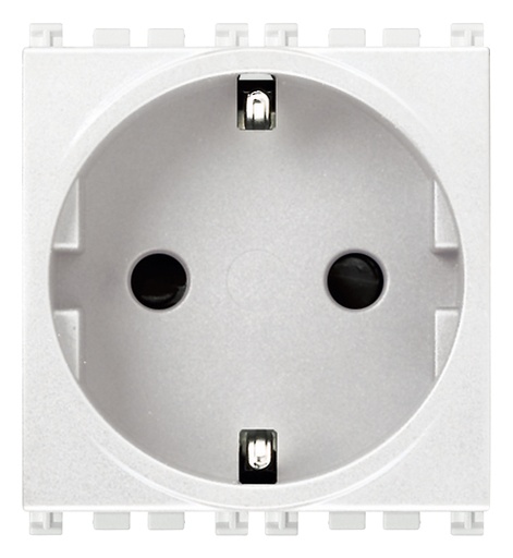 [VI19208.FX.B] Vimar Arké - 2P+E 16A Schuko stopcontact SICURY met steekklemmen (Wit)