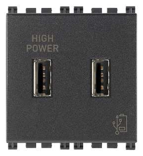 [VI19295] Vimar Arké - USB-A Voedingseenheid 2M 5V 2,1A (Grijs)