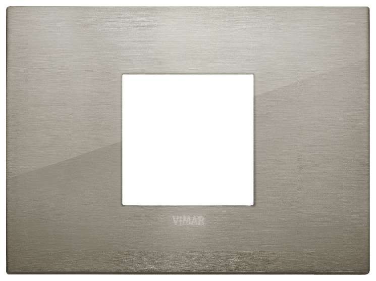 Vimar Arké Classic - Metal-Elite 2M Centraal (Metaal - Brushed Inox)