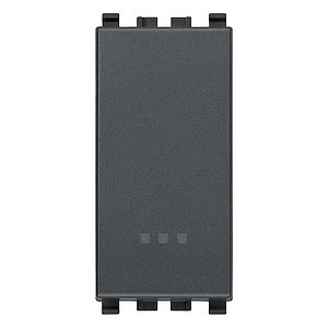Vimar Eikon - 1P NO 10A drukknop (Grijs)