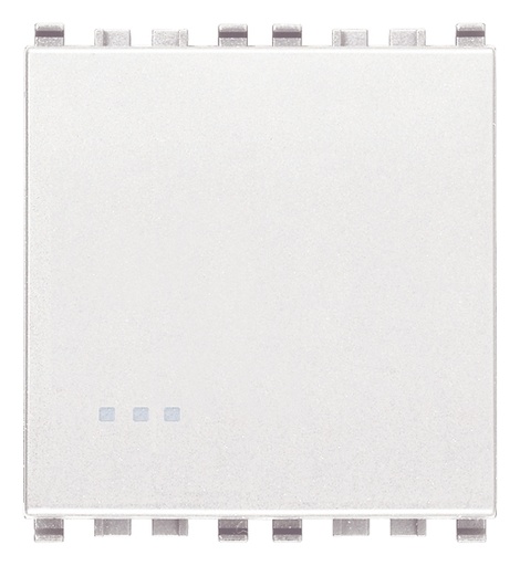 [VI20008.2.B] Vimar Eikon - 1P NO 10A drukknop 2M (Wit)