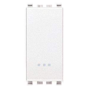 Vimar Eikon - 1P NO 10A drukknop (Wit)