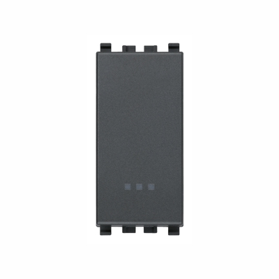 [VI20008.FX] Vimar Eikon - Bouton-poussoir 1P NO 10A avec bornes rapide (Gris)