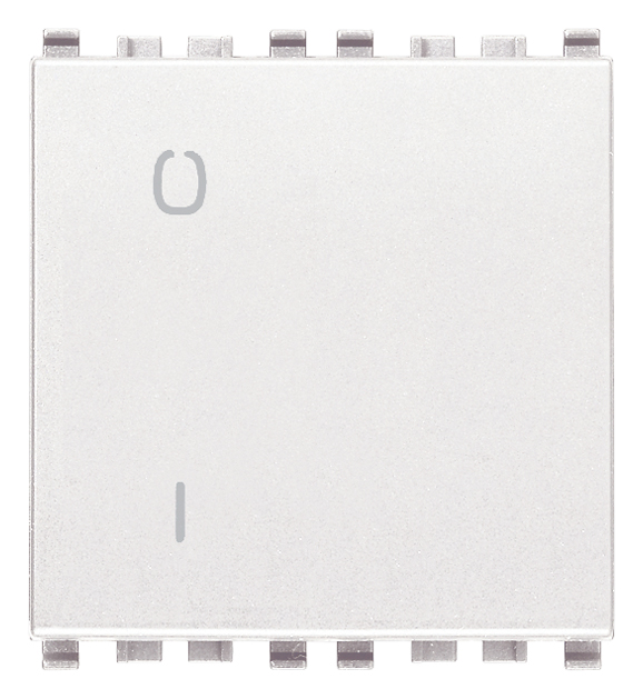 Vimar Eikon - Interrupteur 2P 16AX 2M (Blanc)