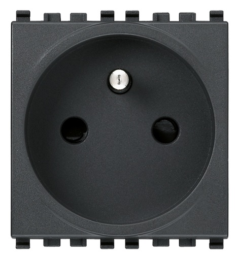 [VI20212] Vimar Eikon - 2P+A 16A Penaarde Stopcontact (Grijs)