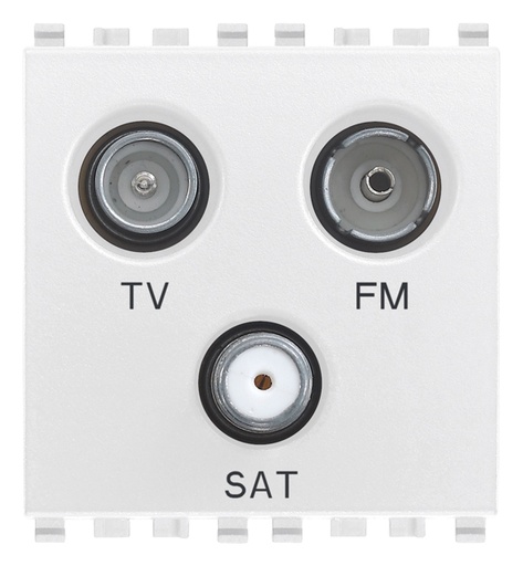 [VI20303.B] Vimar Eikon - TV-FM-SAT COAX stopcontact (Wit)
