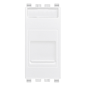 Vimar Eikon - Prise RJ45 Cat6 UTP avec couvercle (Blanc)