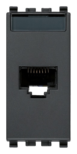 [VI20339.11] Vimar Eikon - RJ45 Cat5e Netsafe UTP stopcontact (Grijs)
