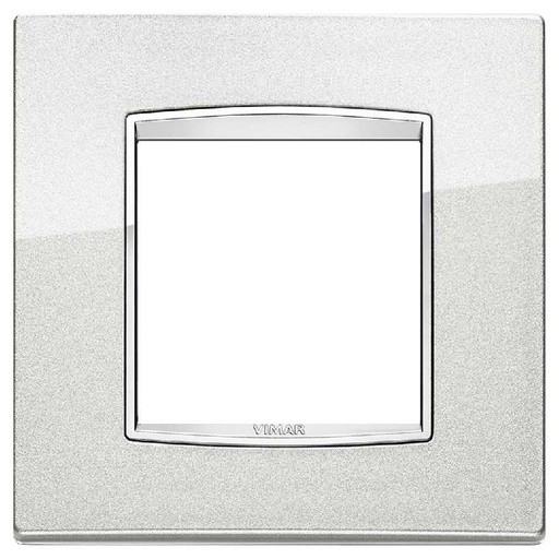 [VI20642.C10] Vimar EIKON - Plaque Classic 2M Bright argent métal