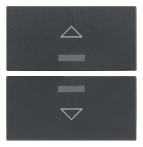 EIKON - Deux demi-boutons 2M symbole flèche gris