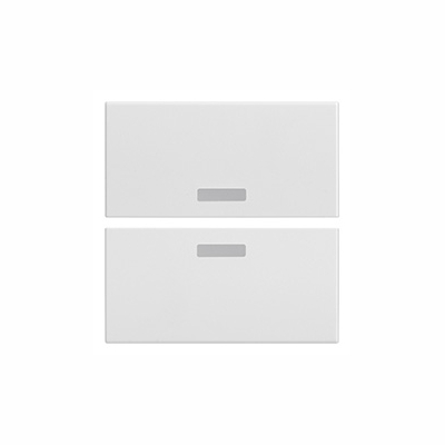 EIKON - Deux demi-boutons 2M s/symbole blanc