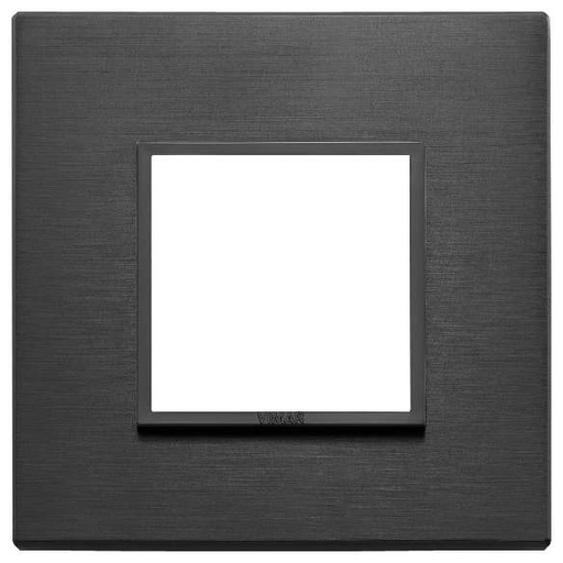 [VI21642.18] Vimar Eikon Evo - Afdekraam 2M (Aluminium - Total Black)