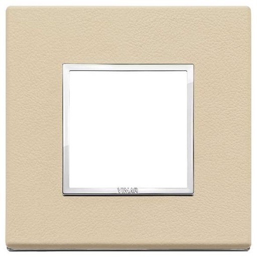 [VI21642.21] Vimar Eikon Evo - Raffinati 2M (Leder - Cream)