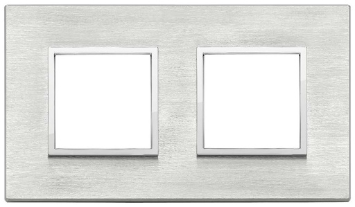 [VI21643.02] Vimar Eikon Evo - Primari 4M - 2+2 (Aluminium - Next Grijs)