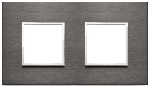 [VI21643.03] Vimar Eikon Evo - Primari 4M - 2+2 (Aluminium - Lava Grijs)