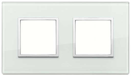 [VI21643.71] Vimar Eikon Evo - Luminosi 4M - 2+2 (Glas - Aqua)