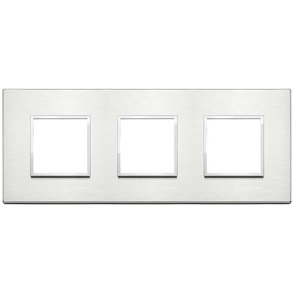 Vimar Eikon Evo - Primari 6M - 2+2+2 (Aluminium - Brilliant Aluminium)