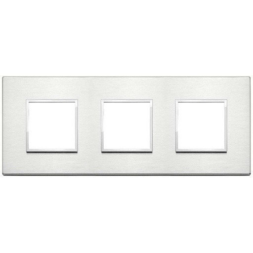 [VI21644.01] Vimar Eikon Evo - Primari 6M - 2+2+2 (Aluminium - Brilliant Aluminium)