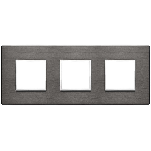 [VI21644.03] Vimar Eikon Evo - Primari 6M - 2+2+2 (Aluminium - Lava Grijs)