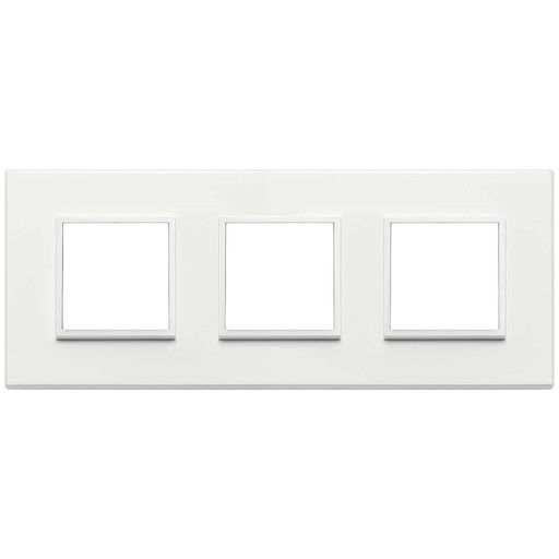 [VI21644.17] Vimar Eikon Evo - Essenziali 6M - 2+2+2 (Aluminium - Total White)