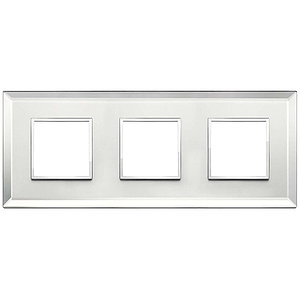 Vimar Eikon Evo - Luminosi 6M - 2+2+2 (Verre - Silver Ice)