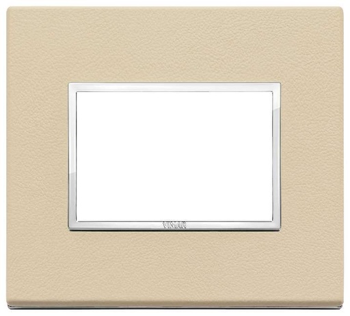 [VI21653.21] Vimar Eikon Evo - Raffinati 3M (Leder - Cream)