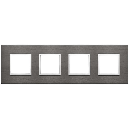 [VI21669.03] Vimar Eikon Evo - Primari 8M - 2+2+2+2 (Aluminium - Lava Grijs)