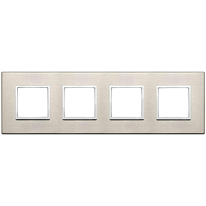 Vimar Eikon Evo - Primari 8M - 2+2+2+2 (Aluminium - Neutral bronze)
