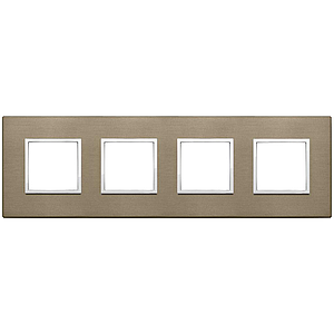 Vimar Eikon Evo - Primari 8M - 2+2+2+2 (Aluminium - Dark Bronze)
