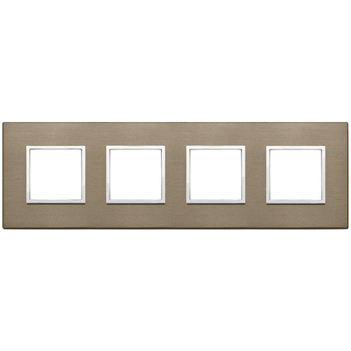 [VI21669.05] Vimar Eikon Evo - Primari 8M - 2+2+2+2 (Aluminium - Dark Bronze)