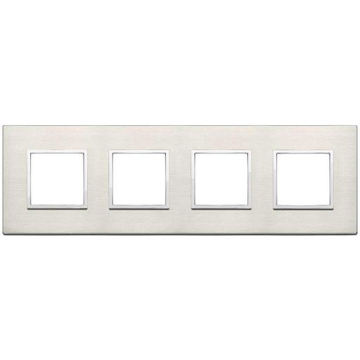 [VI21669.08] Vimar Eikon Evo - Esclusivi 8M - 2+2+2+2 (Aluminium - Titanium)