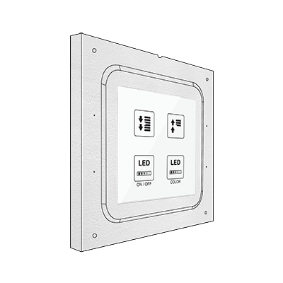 [ZEZAC-FLSQTMD] Zennio Système d’Encastrement SQUARE TMD
