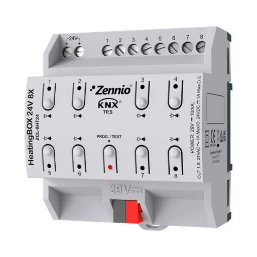 [ZEZCL-8HT24] Zennio HeatingBOX 24V 8X