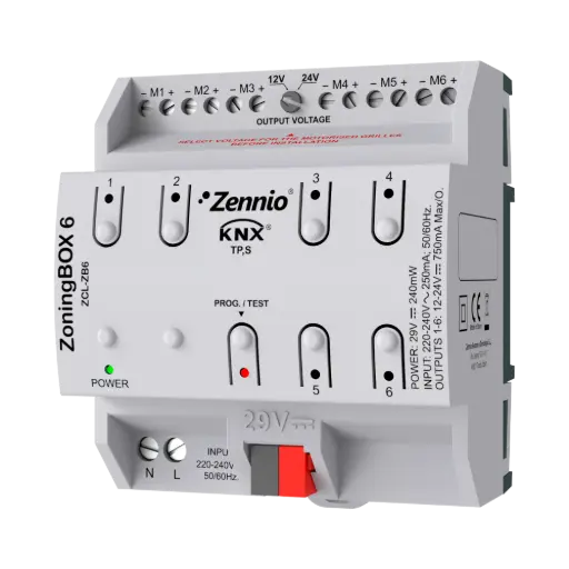 [ZEZCL-ZB6] Zennio ZoningBOX 6
