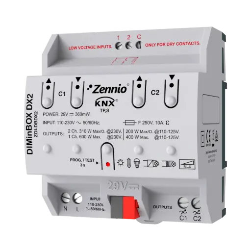 [ZEZDI-DBDX2] Zennio DIMinBOX DX2