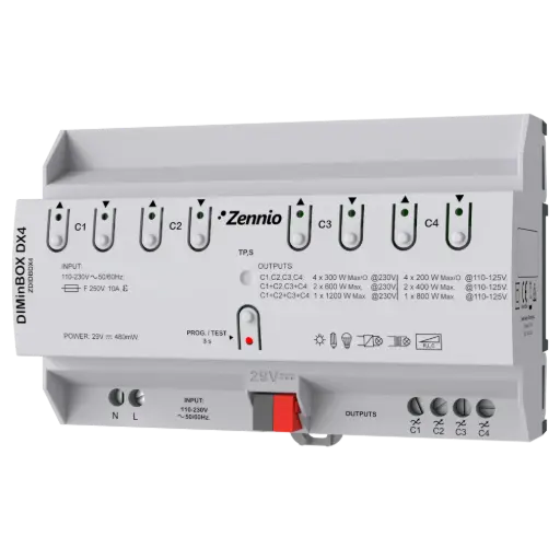 [ZEZDIDBDX4] Zennio DIMinBOX DX4