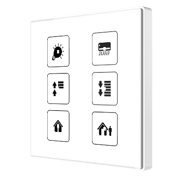 [ZEZVI-SQTMD6-C] Zennio Square TMD 6 (Custom)