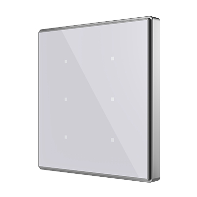 [ZEZVI-SQTMD6-S] Zennio Square TMD 6 (Argent)