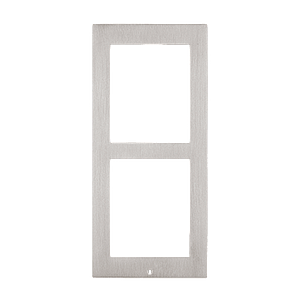 Zennio GetFace IP - Opbouw installatieframe - 2 modules (RVS)