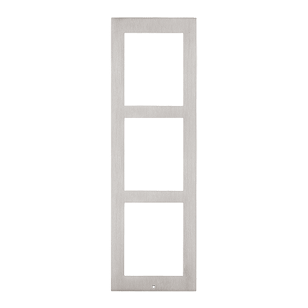 [ZEZVP-CB3M] Zennio GetFace IP - Opbouw Installatieframe - 3 Modules (RVS)