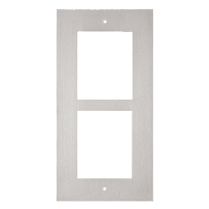 Zennio GetFace IP - Inbouw installatieframe - 2 modules (RVS)